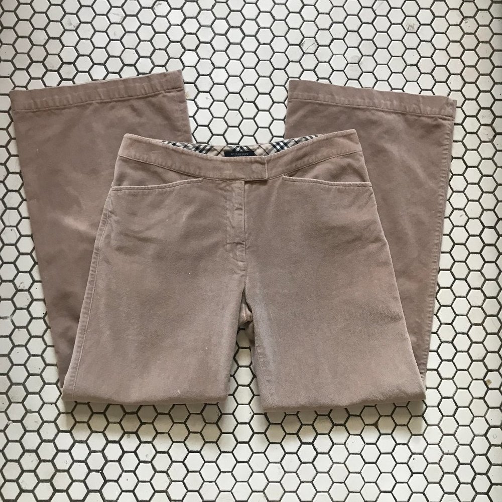 Genuine Burberry London Slacks Plaid Waistband